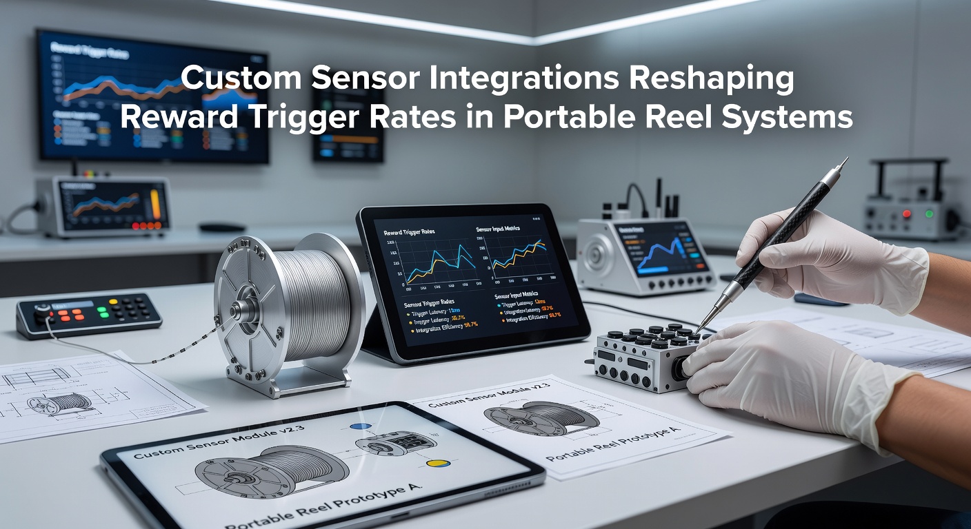 Detailed view of sensor hardware reshaping reward triggers in mobile reel devices