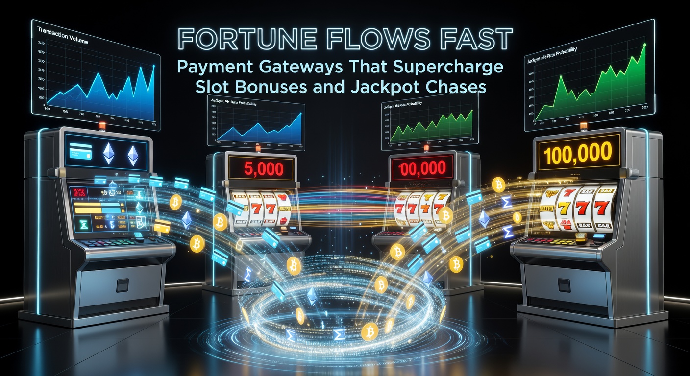 Cryptocurrency wallet connected to a slot machine jackpot meter, showing lightning-fast transactions amid glowing reels