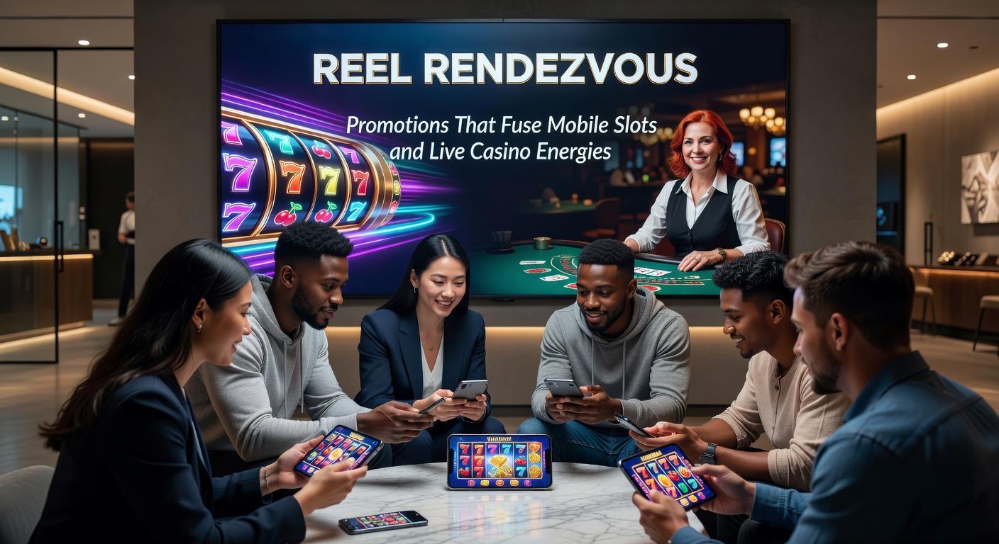 Dynamic split-screen promo graphic: left side mobile slot explosion, right side live dealer roulette wheel with fused bonus meters connecting the two