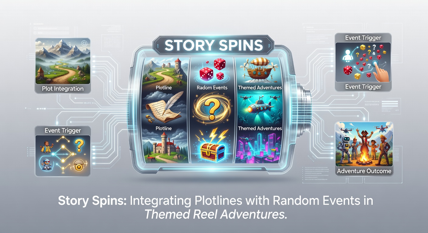 Diagram of random event flowchart integrated into slot game narrative structure