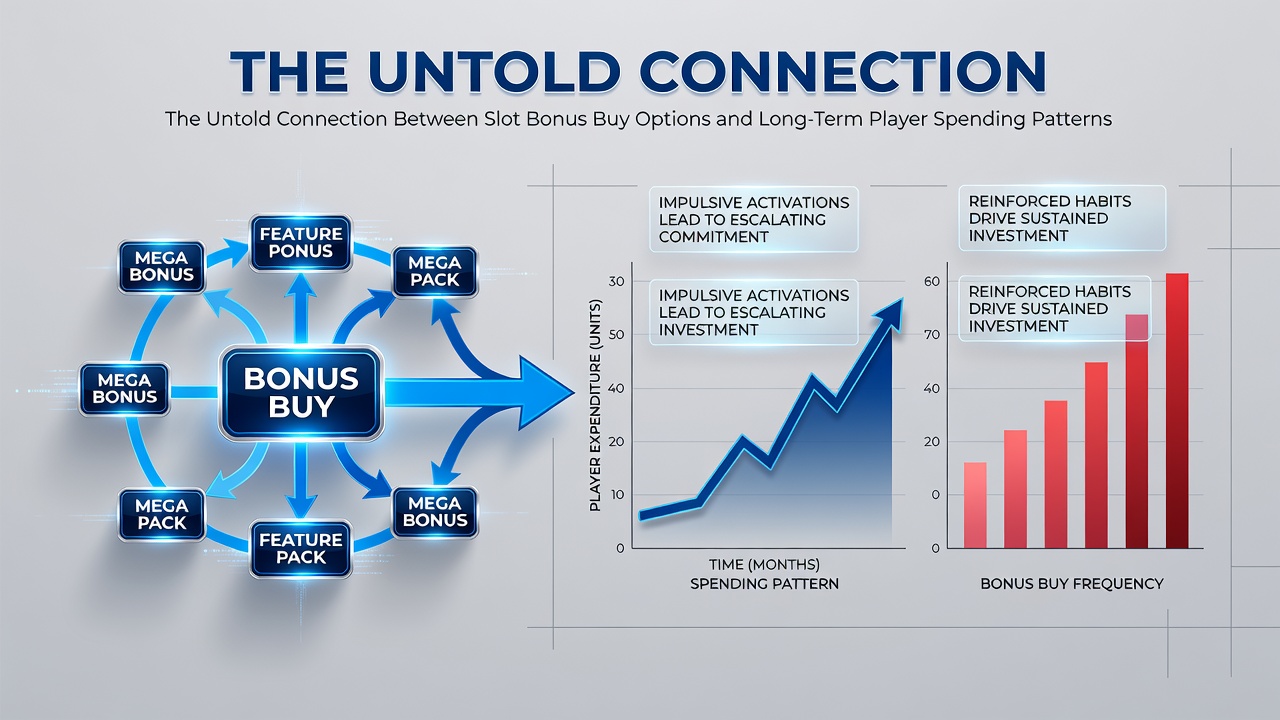 Graph displaying long-term player spending patterns linked to slot bonus buys
